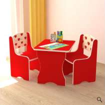Детский набор стол-стул красного цвета., в Хабаровске
