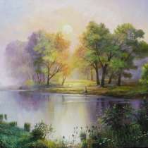 Авторская картина Коваль А. Н. "Рыбалка на рассвете", в г.Николаев
