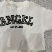 Молочная футболка с принтом для девочки, в Уфе