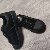Стильные кроссовки Adidas superstar черного цвета, в Пензе