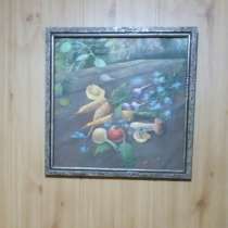 Картина маслом, двп, размер 47×47см, в г.Ташкент