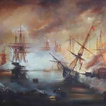 Картина "ночная битва на море", в Самаре