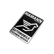 Эмблема Hamann на авто, табличка из алюминия, в Москве