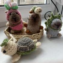 Капибары и черепашки. Вязаные игрушки, в Москве