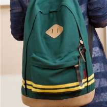 Зеленый Черный рюкзак с цветными полосками, в г.Запорожье