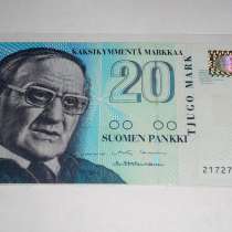 Финляндия, 20 марок, 1993 г., Aunc+, в Благовещенске