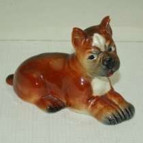 Фигурка винтажная Бульдог фаянс Goebel (Q804), в Москве