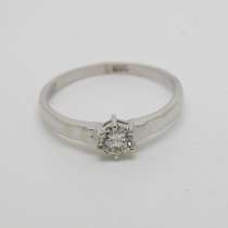 Золотое кольцо с бриллиантом 0.38 карат, в Москве