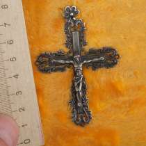 Серебряный крест распятие, серебро 875 проба, в Ставрополе