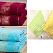 Наборы махровых полотенец для лица и рук. Новые, в Вологде