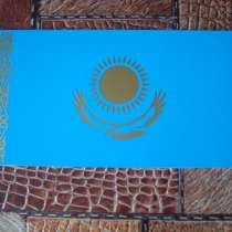 Табличка вместо Японского номера "Флаг Казахстана", в Омске