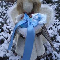 Текстильная кукла ручной работы Ангел ожидания чуда, в Волгограде