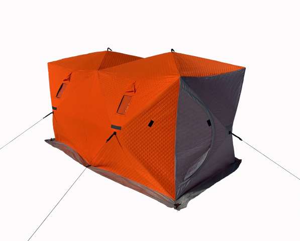Палатка двойной утепленный "Куб" 1,8 х 3,6 с разделкой под т