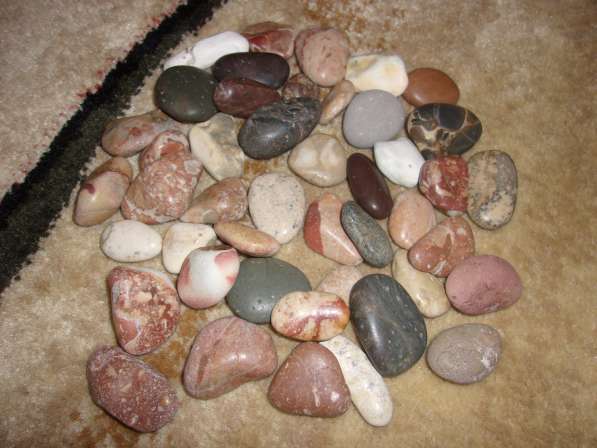 Яшмовые, морские, цветные камушки для аквариума, масса 900 г в Омске фото 3