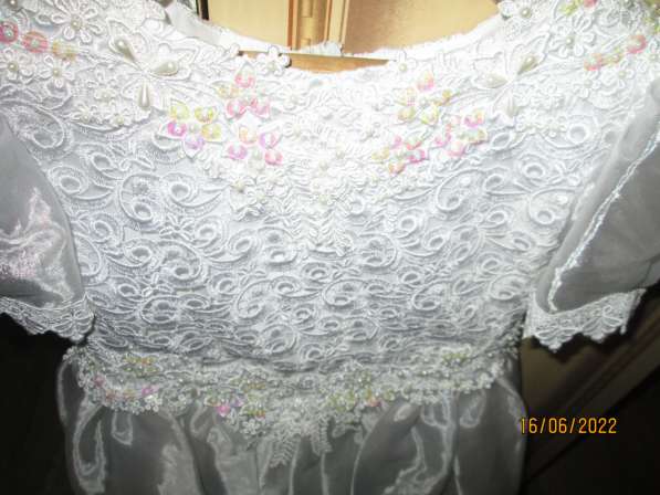 Праздничное белое платье для девочки в Самаре фото 3