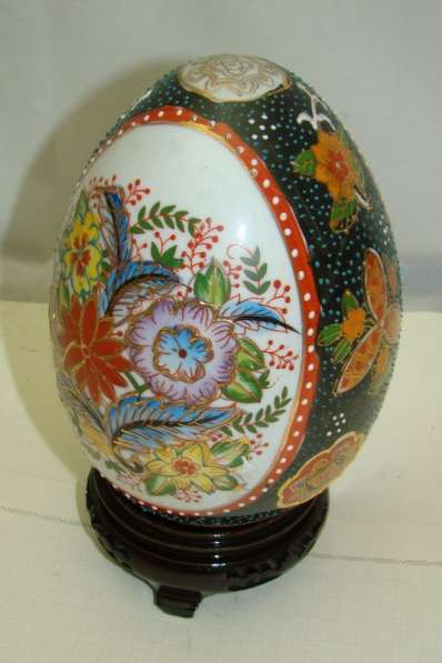 Яйцо большое декоративное с подставкой (X667) в Москве фото 10