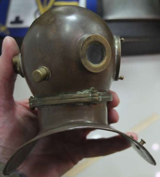 Водолазный шлем бронза, уменьшенная копия настольная в Ставрополе фото 9