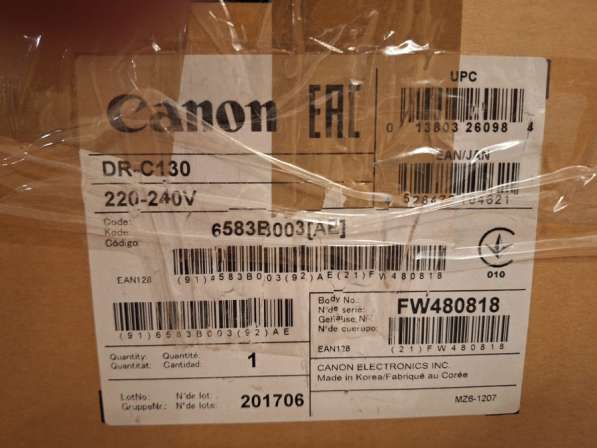 Сканер Canon (ImageFormula DR-C130) в Москве фото 3