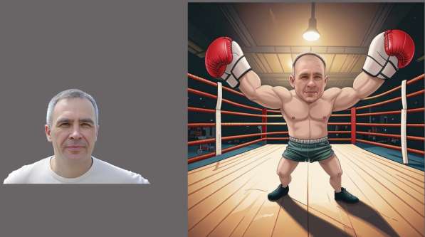 Шарж портрет по фото в Москве фото 12