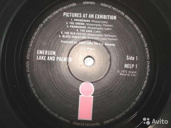 Пластинка Emerson, Lake And Palmer – Pictures At An в Санкт-Петербурге фото 14