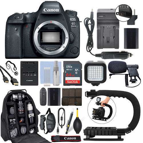 Камера Canon EOS 6D Mark II Full Frame 26.2MP DSLR с объекти