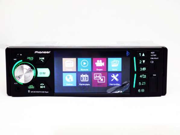 Магнитола Pioneer 4227 ISO - экран 4,1''+ DIVX + MP3 + USB в фото 4