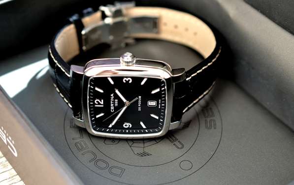 Изысканные часы Certina Swiss Made, сапфир, застежка-бабочка в Рязани фото 5