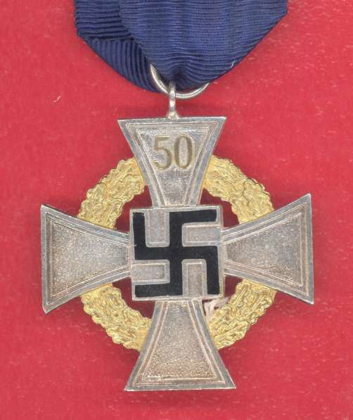Германия 3 рейх Крест за 50 лет гражданской выслуги в Орле фото 3