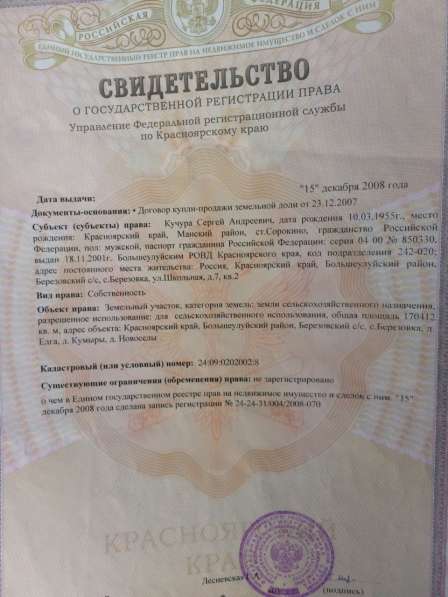 Продам участок 200га в Красноярском крае в Красноярске фото 18