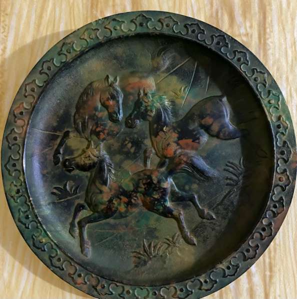 Антиквариат чугун/бронза настенная тарелка в Якутске
