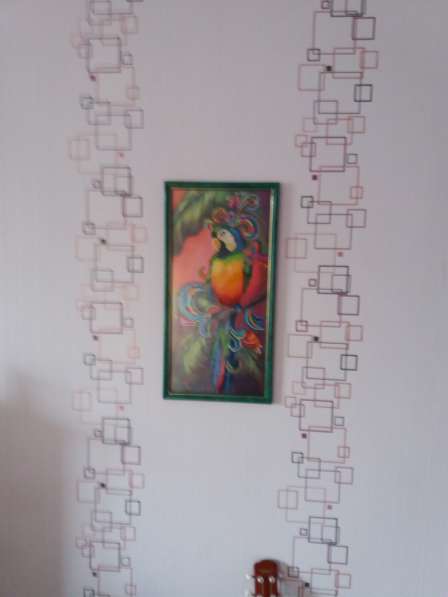 картина 5Д из цветных стразов "Попугай" - декор стены, кварт в 