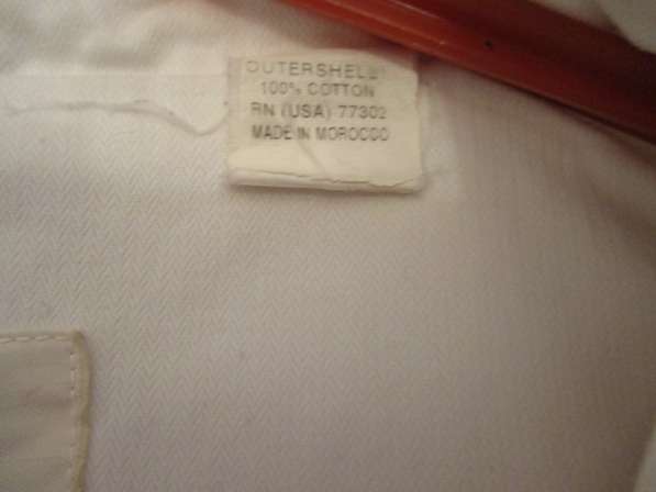 Стильный джинсовый пиджак фирмы ZARA белого цвета в фото 7