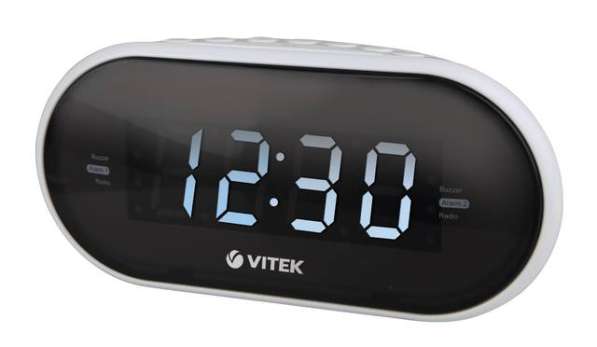 Радиоприемник Vitek VT-6602 W радиочасы