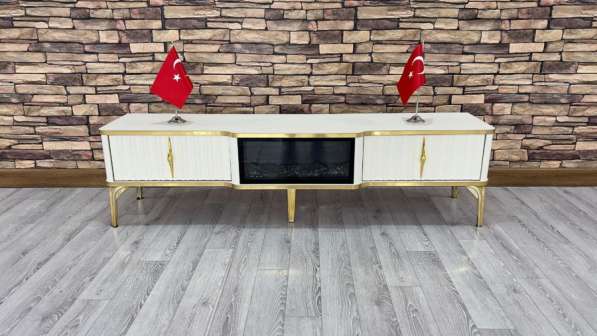 Тв тумба с камином в Москве фото 3