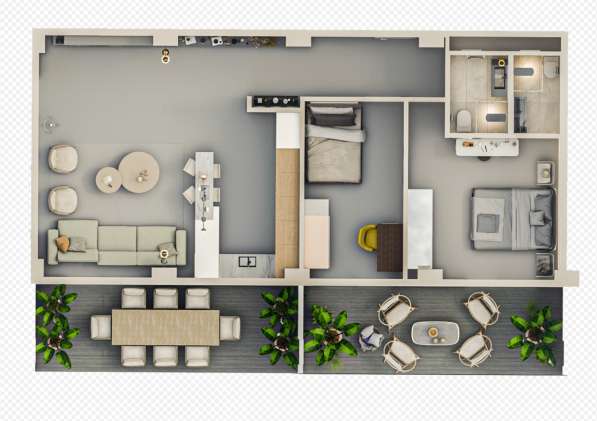 3-к. квартира 74,60м² Турция, Анталья, Алтынташ в фото 9