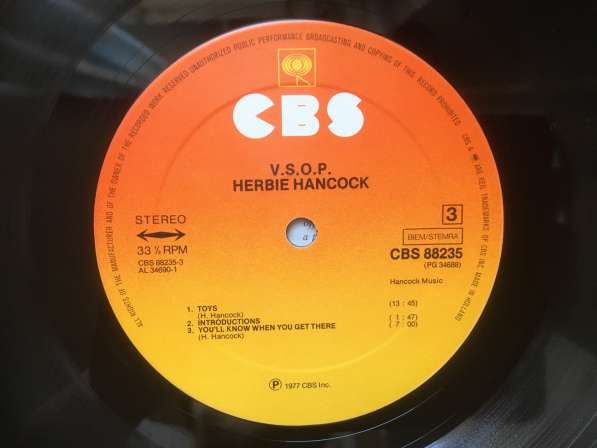 Herbie Hancock V.S.O.P. CBS 88235 Holland 77 1press mint 2LP в Москве фото 5