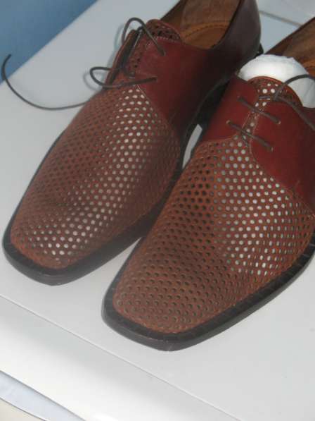 Мужские кожаные ботинки элитного бренда BRAUDE Италия в Москве фото 6