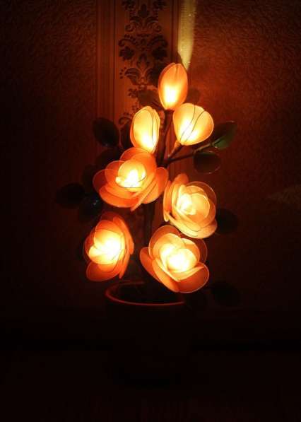 Цветок-Светильник из капрона «Розы» в Чебоксарах