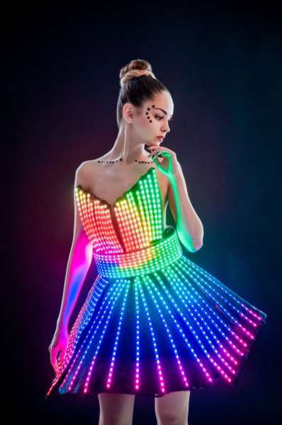 Светодиодный костюм/ led dress/ световое шоу