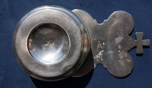 Старинный серебряный корец для теплоты и вина. Конец XIX в в Санкт-Петербурге фото 19