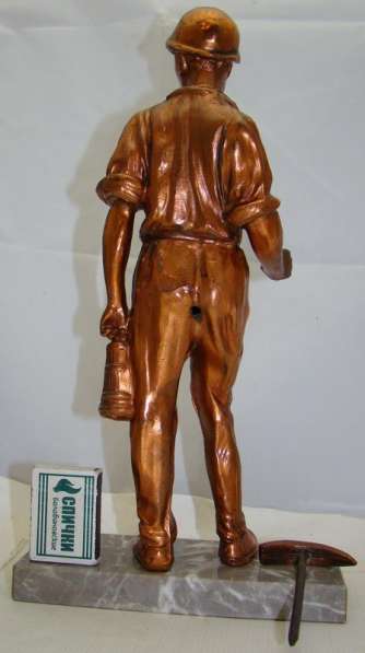 Скульптура фигурка оловянная Горняк Шахтер (W392) в Москве фото 6