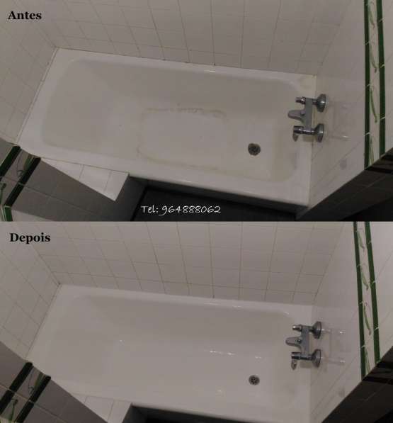 Renovação banheiras. Restauro banheiras - esmaltagem
