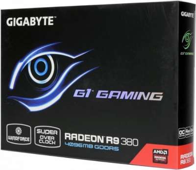 видеокарту GigaByte R9 380 G1 gaming4Gb