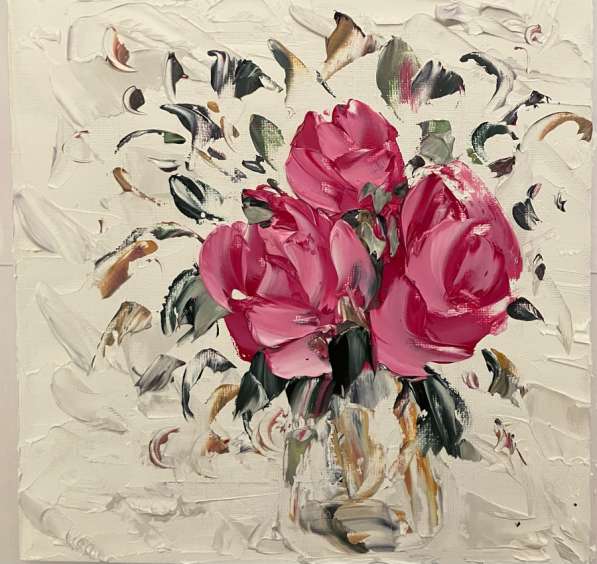 Картина маслом Цветы масттхином