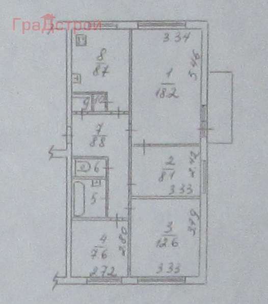 Продам четырехкомнатную квартиру в Вологда.Жилая площадь 70 кв.м.Дом панельный.Есть Балкон.