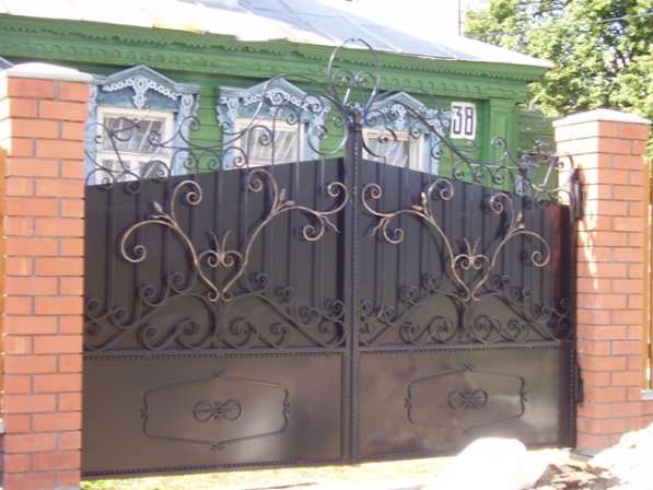 Кованые и сварные металлические ворота в Орехово-Зуево
