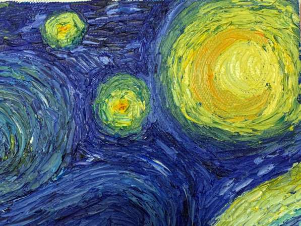 Картина Винсента Ван Гога «Звёздная ночь» в Москве фото 3