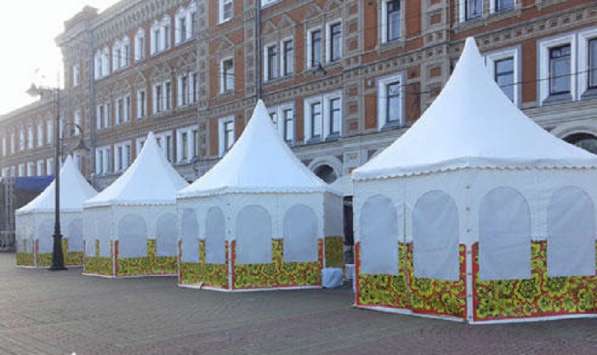 Мембранные конструкции, тентовые шатры в Москве фото 4