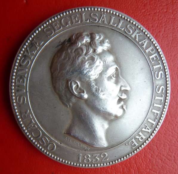 Швеция медаль За труды и отвагу на море 1832 г. Оскар серебр в Орле фото 5