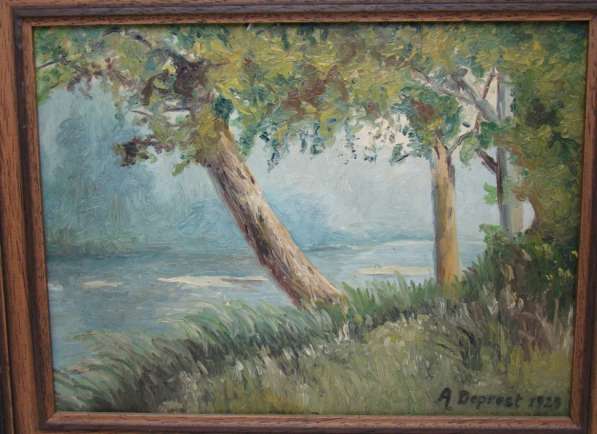 Картина старинная пейзаж (W596) в Москве фото 7